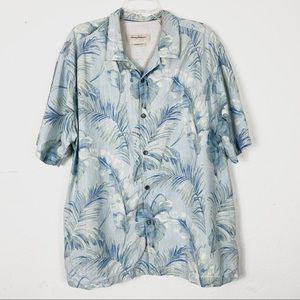 Tommy Bahama Light Blue Tropical Hawaiian Shirt